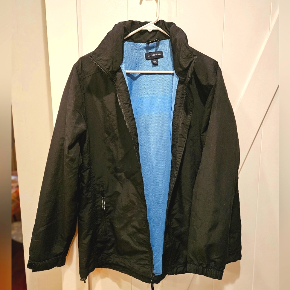 Women's Land's End  hooded windbreaker/shell jacket